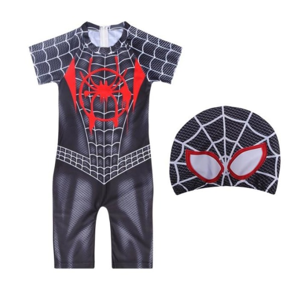 Spider-Man One Piece Baddräkt med cap Hatt Baddräkt för barn för pojkar B 130cm