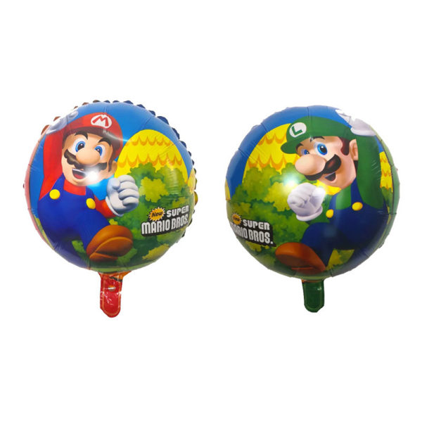 Mario tema födelsedagsfest dekoration barn ballonger Banner Kit