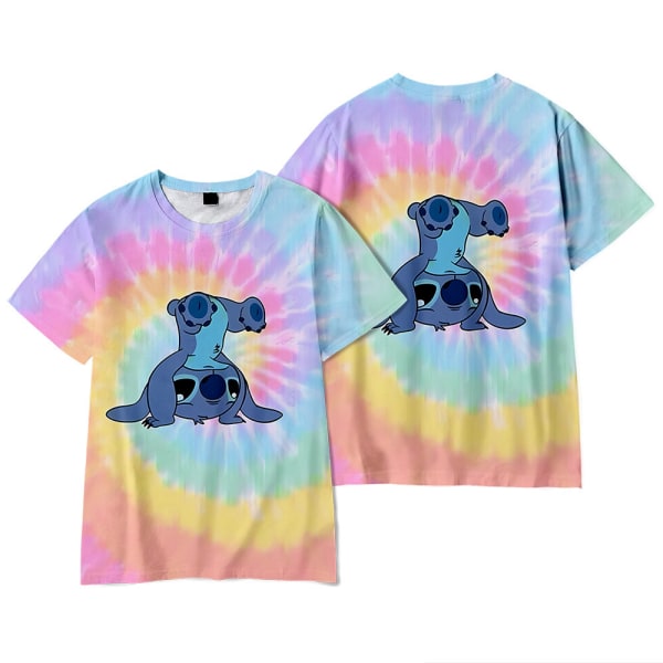 Stitch Angel T-shirt Barn Pojkar Flickor Kortärmade skjortor Sommartröjor T-shirt Barn B 130cm