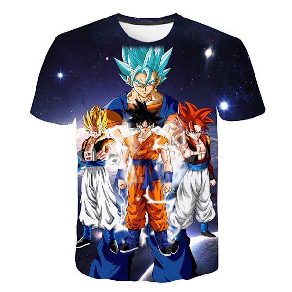 Dragon Ball Pojkar T-shirt Tecknade Toppar Tee Barn Pojkar Flickor T-shirts Barnkläder Sommar Kortärmad #2 130cm