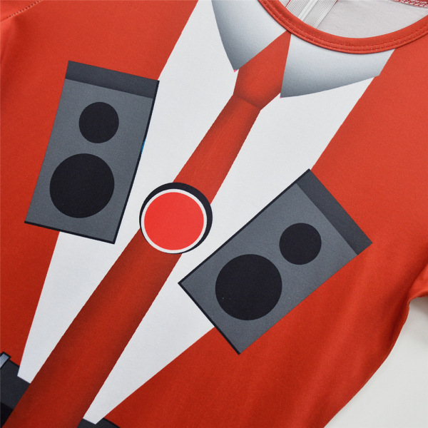 Skibidi Toalettdräkt Halloween Cosplay Bodysuits med huvudbonader 130cm