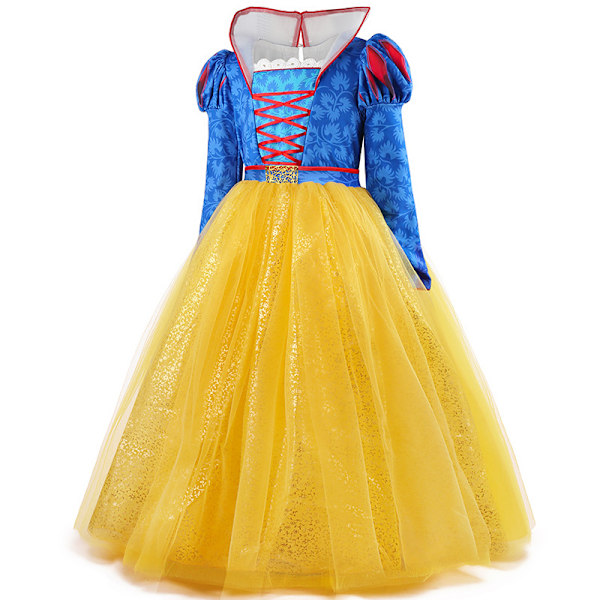 Snövit Klänning Prinsessdräkter Födelsedagsfest Kostym Cosplay Utklädnad för Flickor 150cm