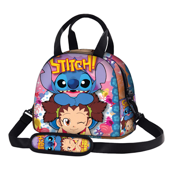 Barn Flickor Pojkar Lilo & Stitch Isolerad Lunchväska För Picknick Skola Förvaringsväska #3