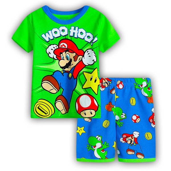 Tecknade Pojkar Pyjamas Barn Pojkar Flickor 2st Set Kortärmad Tryck Toppar+ Shorts Tryckta Kläder Pyjamas & Vardagskläder Barnpresent #1 95cm
