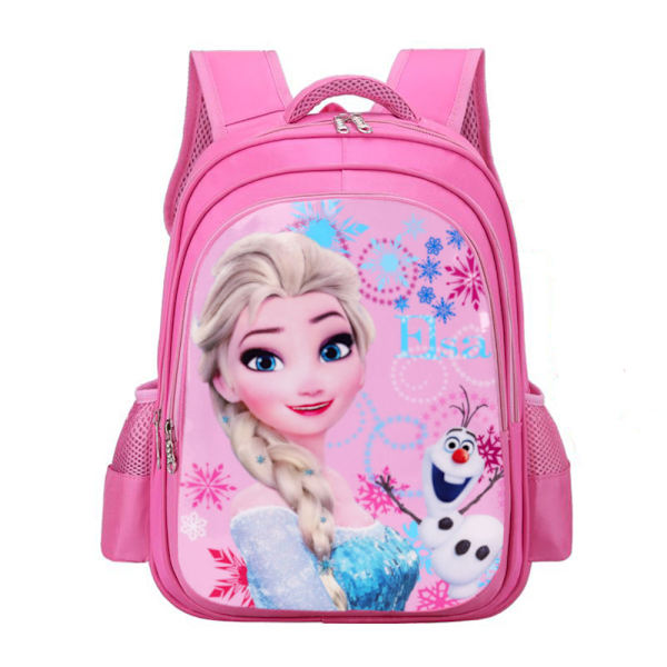 Barn Ryggsäck Populär Flickor Frozen Ryggsäck Student Skola Axel Resväska Pink 32x20x43cm