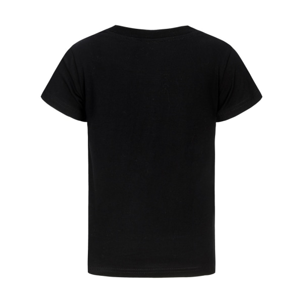 Geometry Dash T-shirt Barn Pojkar Flicka Kortärmade skjortor Sommartröjor Tee Beach Black 130cm