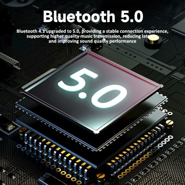 Trådlösa Bluetooth On-Ear-hörlurar Sports Running Headset 2024 Blue