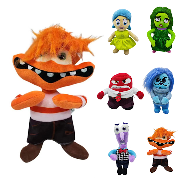 2024 Inside Out Karaktär Cartoon Plysch Leksaker Mjuk Fylld Docka Barn Kreativ Present A