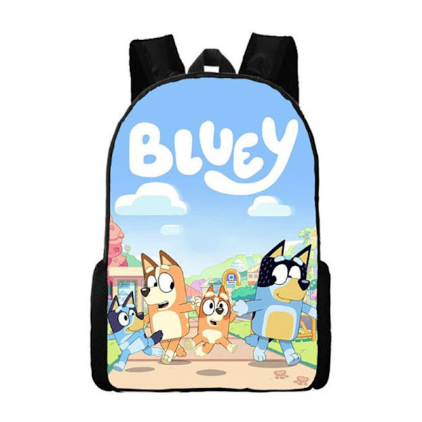 Barnryggsäck Populär Bluey Ryggsäck Student Skola Axelväska Resväska #1
