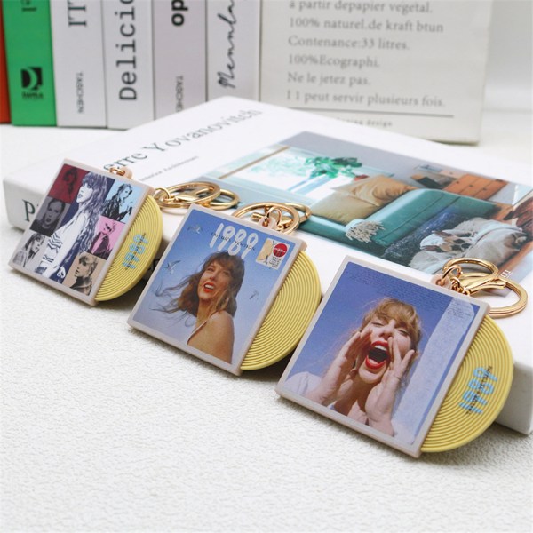 Dam Tjej 1989 Taylor Swift Nyckelring Charm Handväska Väska Nyckelring Tillbehör Present' C