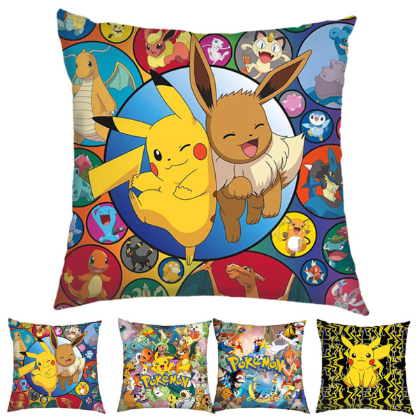 Anime Tecknad Kuddfodral Plysch Kudde Överdrag Hem Soffa Dekoration Gåva #3 45*45cm