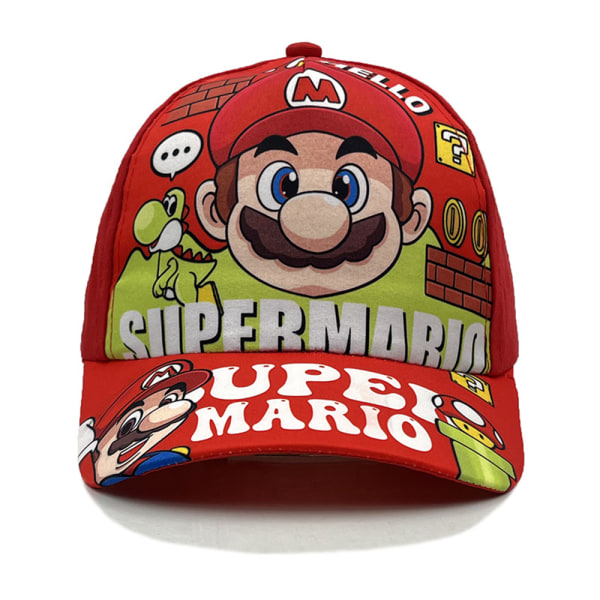 Super Mario Bros Baseball Cap Trucker Hatt Barn Pojkar Andas Solskydd Snapback Kepsar Red