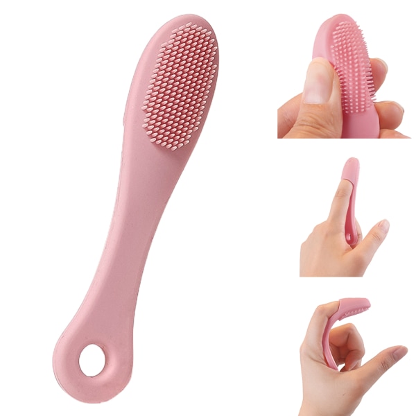 2st Silikon Pormask Rengör Nose Pore Brush Cleaner Tool Pink