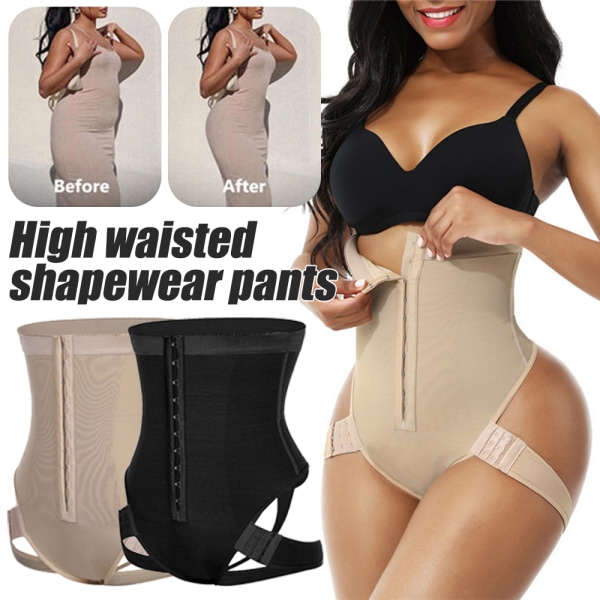 Bantning Full Body Shaper Underkläder Shaping Shapewear Tummy Control Body Black 4XL