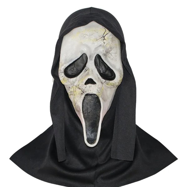 Halloween Vuxen Spökmask Festdekor Skräck Helhuvudmask A