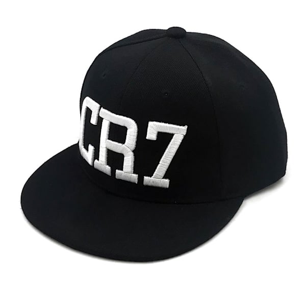 Barn Ronaldo CR7 Cap Pojkar Flicka Messi Neymar Bboy Hip Hop Snapback Hattar Present Black-A