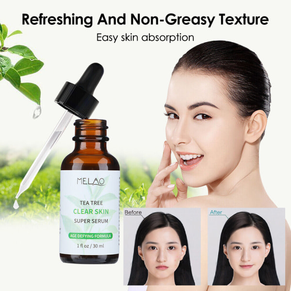 Tea Tree Facial Cream Clean Skin Marks Treat Shrink Pores Repair