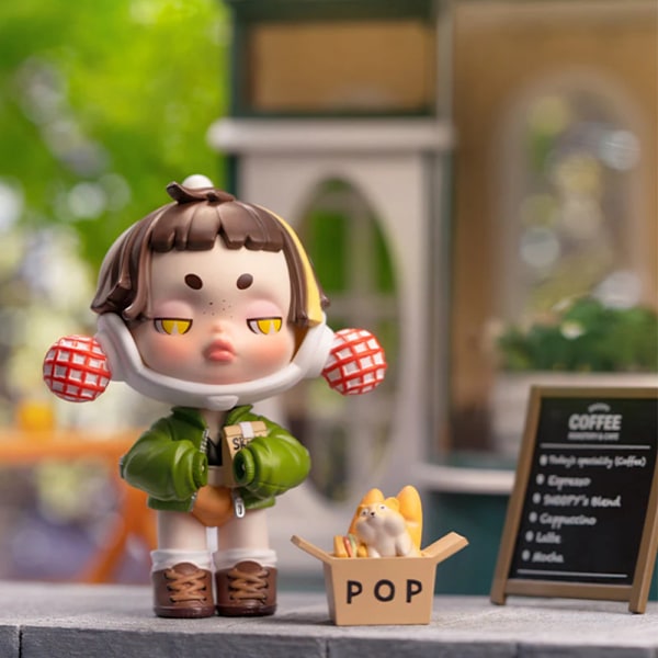 Pop Mart Labubu The Monsters Life is Like a Play Series Labubu Blind Box Samlarfigur Slumpmässig Samlarobjekt Kreativ Gåva (1 Blind Box, 9cm)