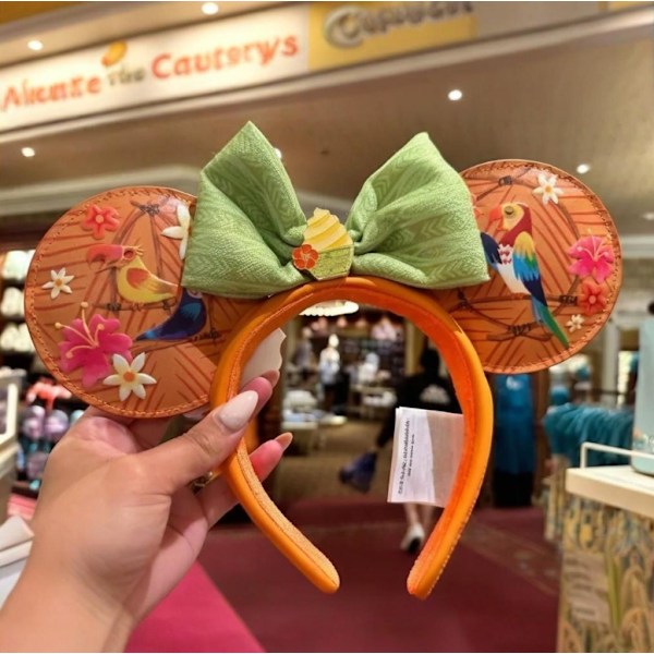 Dole Whip Hårband Disney 2025 Minnie Öron Fåglar Enchanted Tiki Room