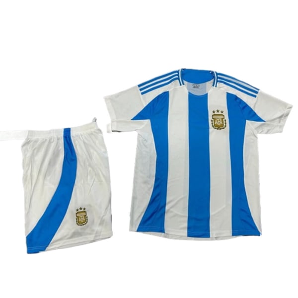Fotbollströja kortärmad T-shirt Shorts Set Training Kit Barn Hemma / Borta G #18