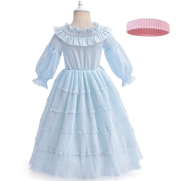 Barn The Mermaid Princess Dress Cosplay Dress Sommarklänning 130cm