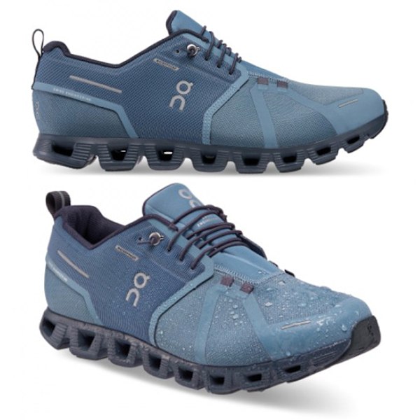 ON CLOUD 5 Herr & Dam  On-skor Cloud X Andningsbara Vattentäta Sneakers Lätta Löparskor Navy Blue 45