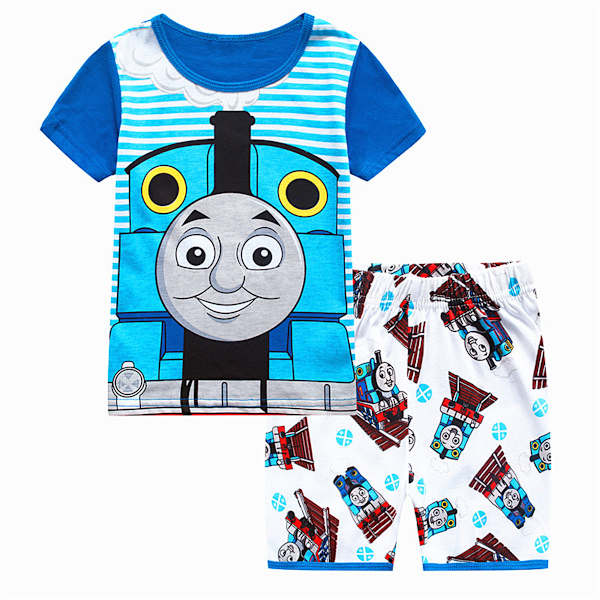 Tecknade Pojkar Pyjamas Barn Pojkar Flickor 2st Set Kortärmad Tryck Toppar+ Shorts Tryckta Kläder Pyjamas & Vardagskläder Barnpresent #7 110cm