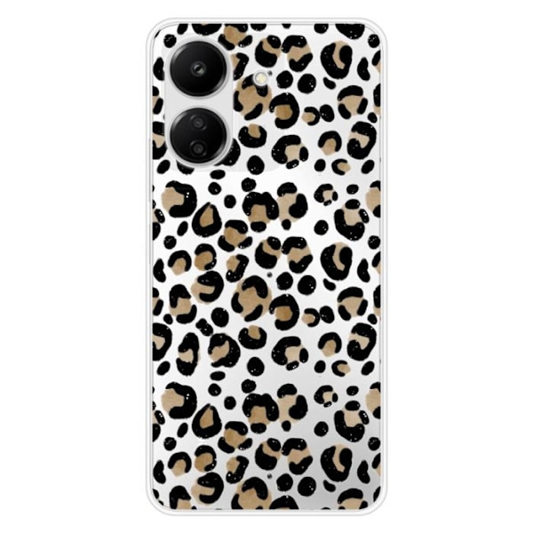 Silikonskal - Kompatibel med Xiaomi Redmi 13C 4G - leoparddesign Transparent