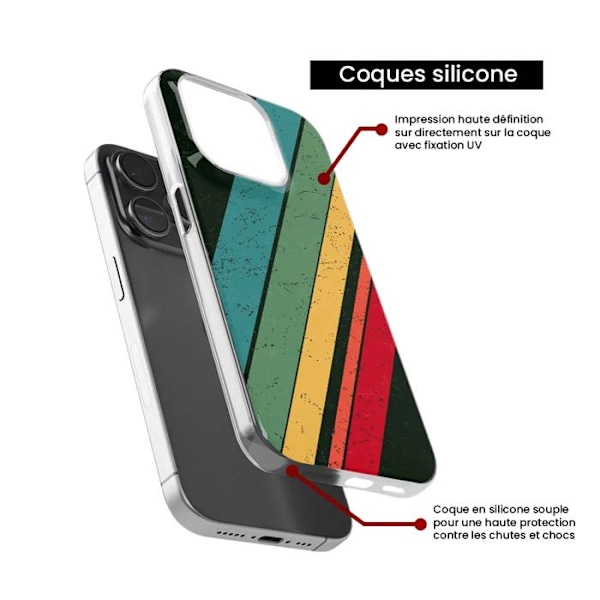 Siliconefodral med tryck - 1001 fodral - Oppo Reno 8 5G - Grunge-mönster - Optimal skydd - TPU Gel Transparent