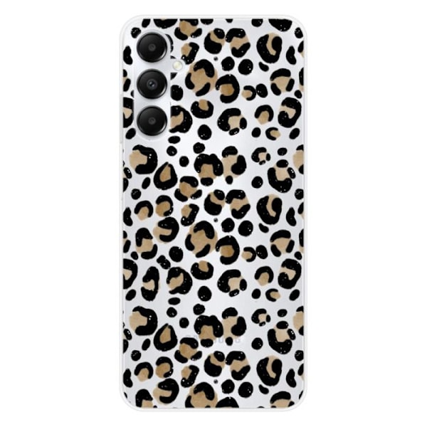 Siliconskal - Kompatibel med Samsung Galaxy A05S - leoparddesign Transparent