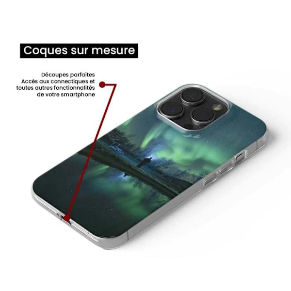 Siliconfodral - Kompatibel med Samsung Galaxy A13 4G - design med norrsken Transparent