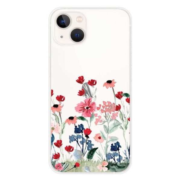 Siliconfodral med tryck - 1001 Fodral - iPhone 13 - Vår i blommor - Optimal skydd - Mjuk Transparent