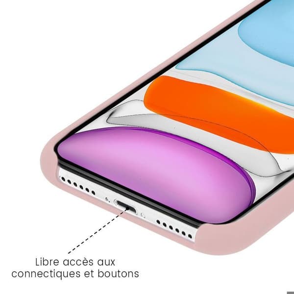 Siliconefodral Soft Touch - Xiaomi - Redmi Note 10/10S - Sandrosa - Stötabsorberande - Trådlös laddning sable-rosa