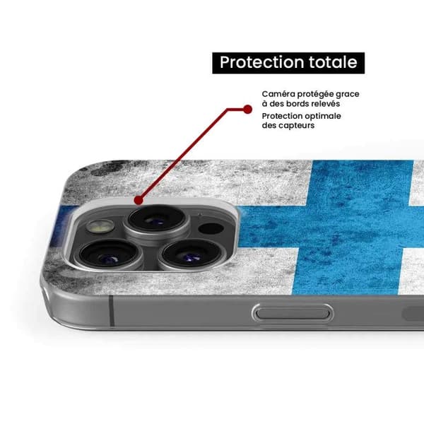 Siliconefodral - Kompatibel med Apple iPhone 15 Plus - design med Marseille-flaggan Transparent