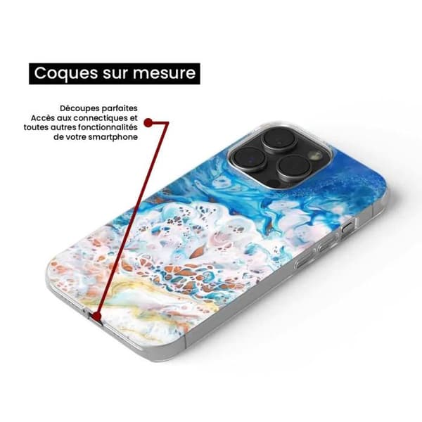Siliconfodral - Kompatibel med Xiaomi Redmi Note 13 4G - havsmönster Transparent