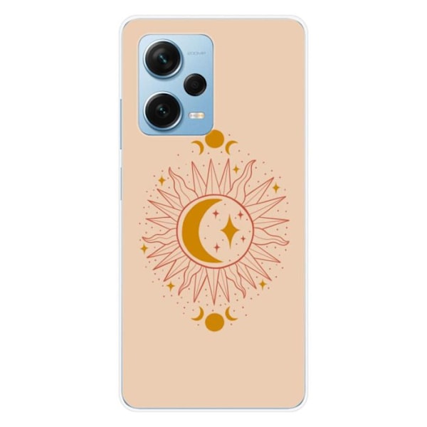 Silikonskydd med tryck - 1001 skydd - Xiaomi Redmi Note 12 Pro Plus - Transparent - Mjuk - Zenith-mönster Transparent
