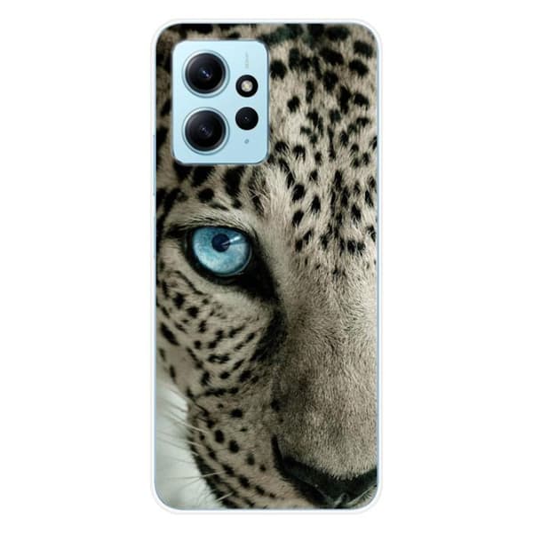 Siliconfodral - Kompatibel med Xiaomi Redmi Note 12 4G - design med leopardöga Transparent