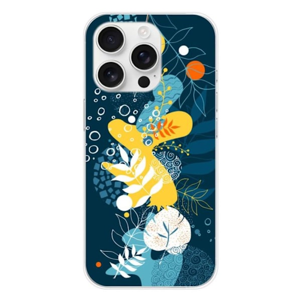 Siliconfodral - Kompatibel med Apple iPhone 16 Pro - design sjöblommor Transparent