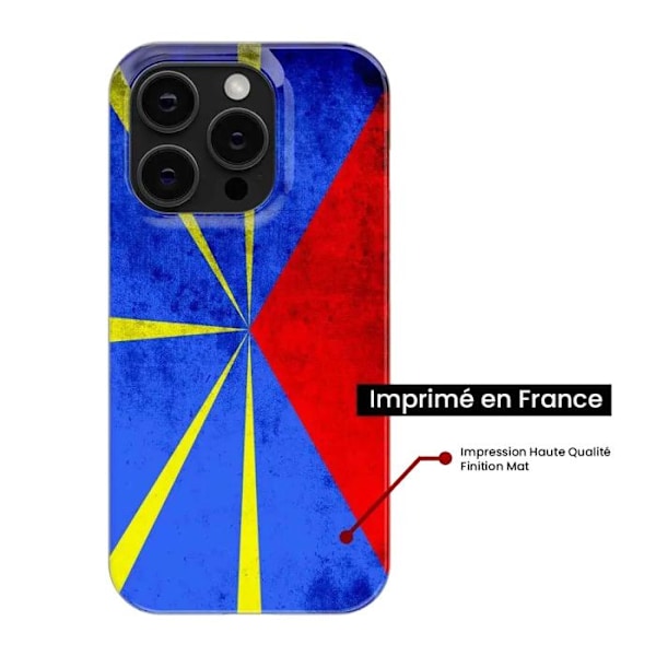 Silikonfodral med tryck kompatibel med Samsung Galaxy A16 Flagga La Réunion Transparent