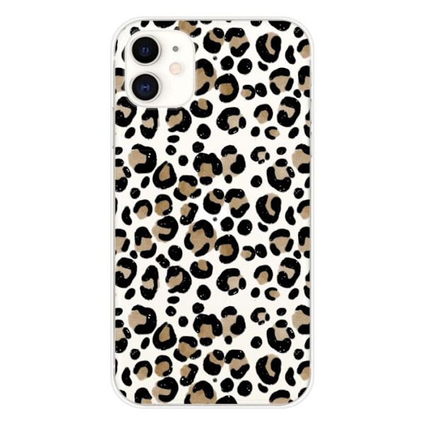 Siliconefodral med tryck - 1001 fodral - Apple iPhone 11 - Leopardmönster - Optimal skydd - Semi-rigid Transparent