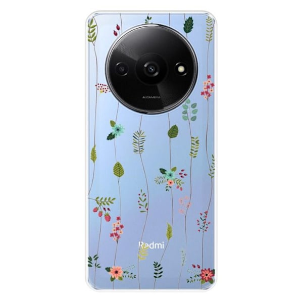 Siliconfodral - Kompatibel med Xiaomi Redmi A3 4G - design med blommor Transparent