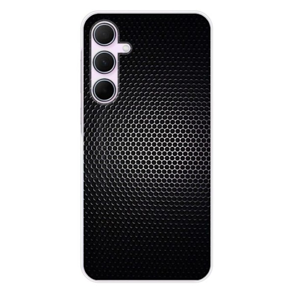 Silicontäcke - Kompatibel med Samsung Galaxy A55 5G - design mörk metall Transparent