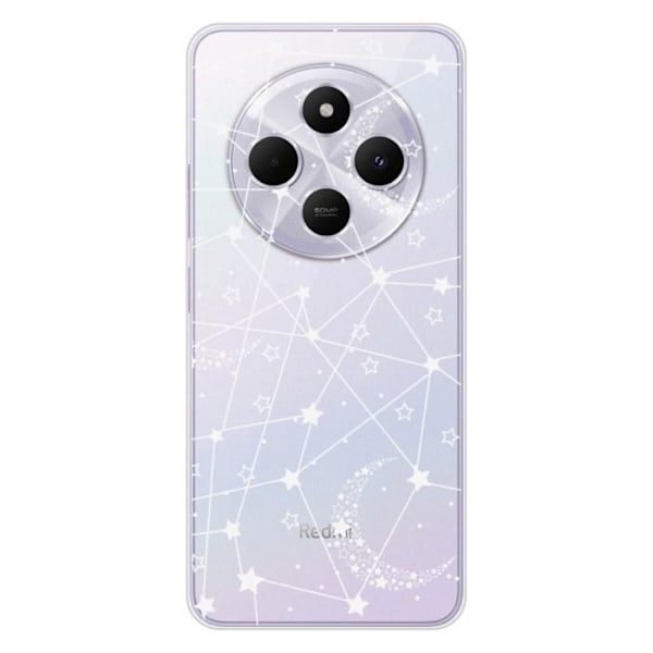 Siliconfodral - Kompatibel med Xiaomi Redmi 14C 4G - design med stjärnlinjer Transparent