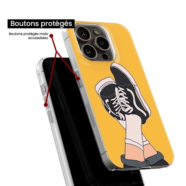 Silikonskal - Kompatibel med Samsung Galaxy S23 - design sneakers Transparent