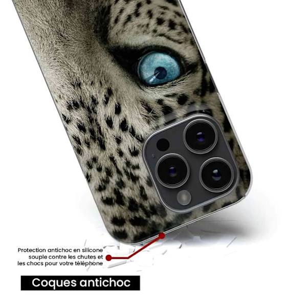 Silikonskal - Kompatibel med Apple iPhone 14 Plus - leopardögon design Transparent