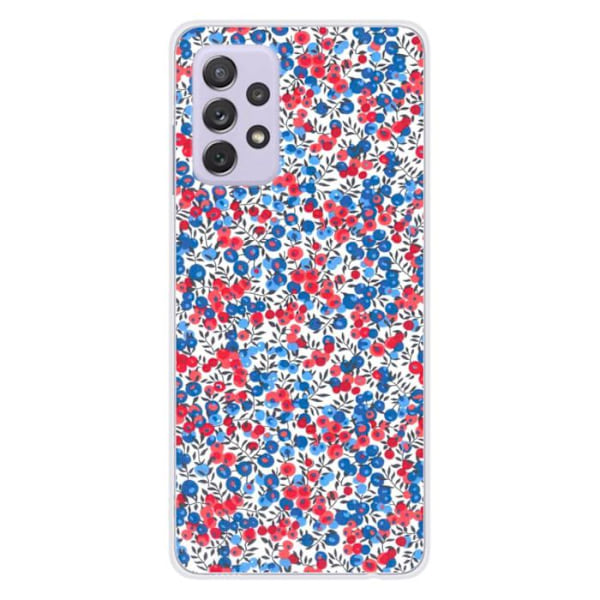 Tryckt silikonfodral kompatibelt Samsung Galaxy A32 5G Liberty Wiltshire Blue Transparent