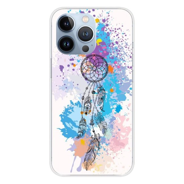Siliconfodral - Kompatibel med Apple iPhone 13 Pro - design drömfångare färg Transparent