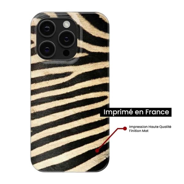 Siliconefodral - Kompatibel med Apple iPhone 13 Pro - zebra design Transparent