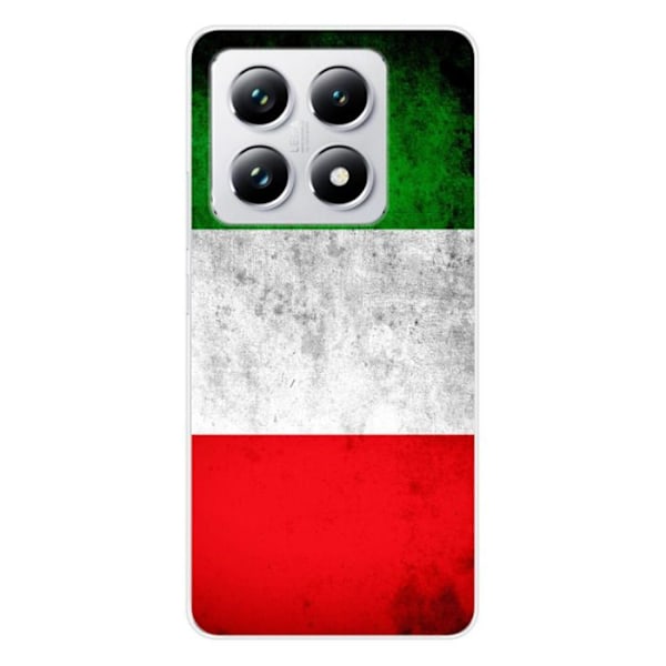 Silicone-skal med tryck kompatibel med Xiaomi 14T Pro Italiens flagga Transparent