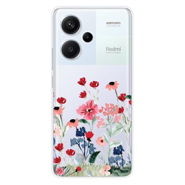 Siliconfodral - Kompatibel med Xiaomi Redmi Note 13 Pro Plus 5G - design med vårblommor Transparent